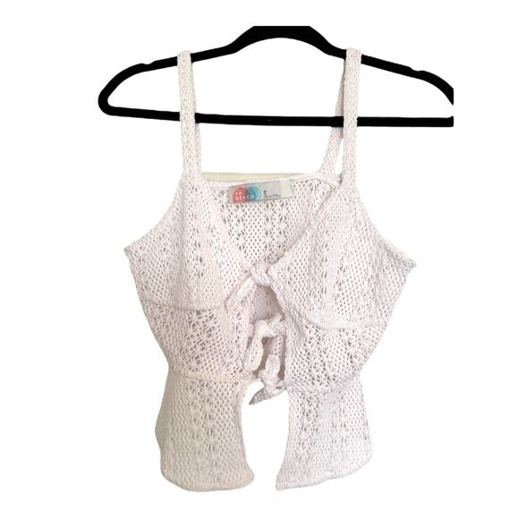 Free People Charlize Crochet Tank Top In White XS - Picture 2 of 5